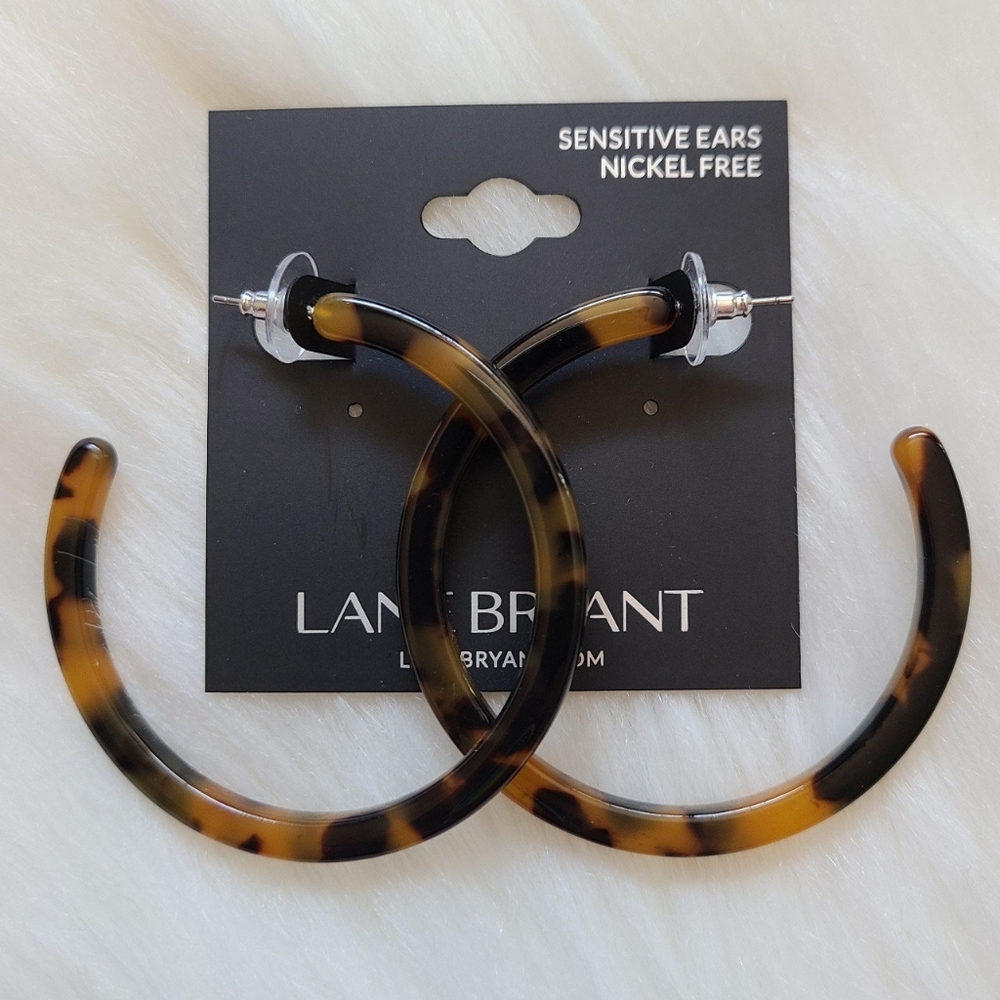 ❤️NWT Lane Bryant Brown/Black Faux Turtle Shell Bracelet/Earring/Necklace Bundle - Picture 5 of 6